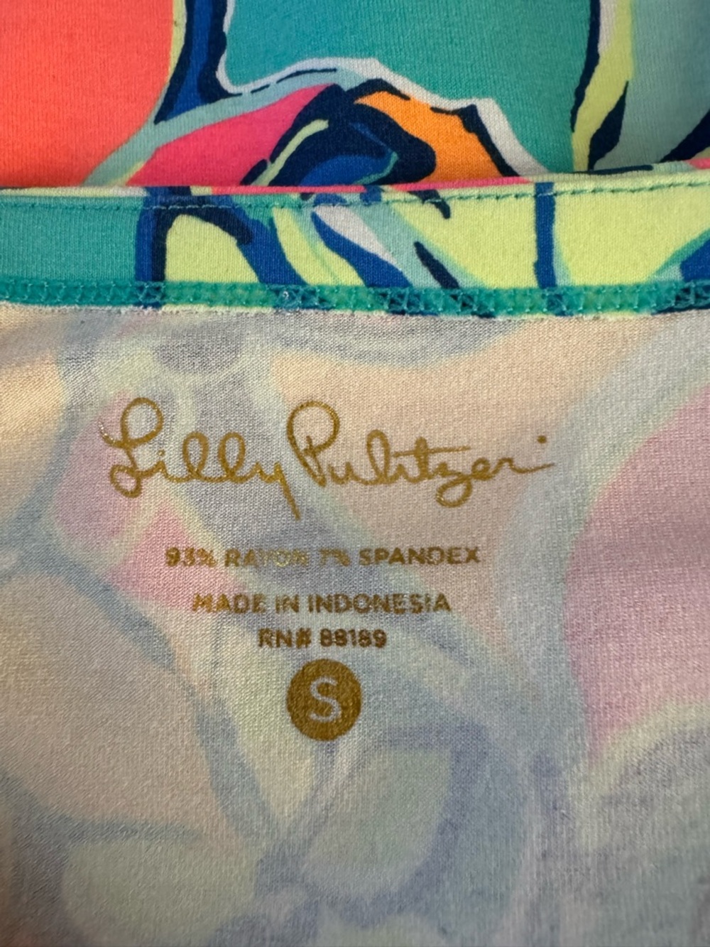 Lilly Pulitzer Sophia Dress Seaside Aqua Small Beach Coastal Resort Tropical - Picture 4 of 7